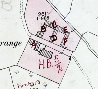 Utcoate Grange Farm on the map accompanying the 1926 valuation